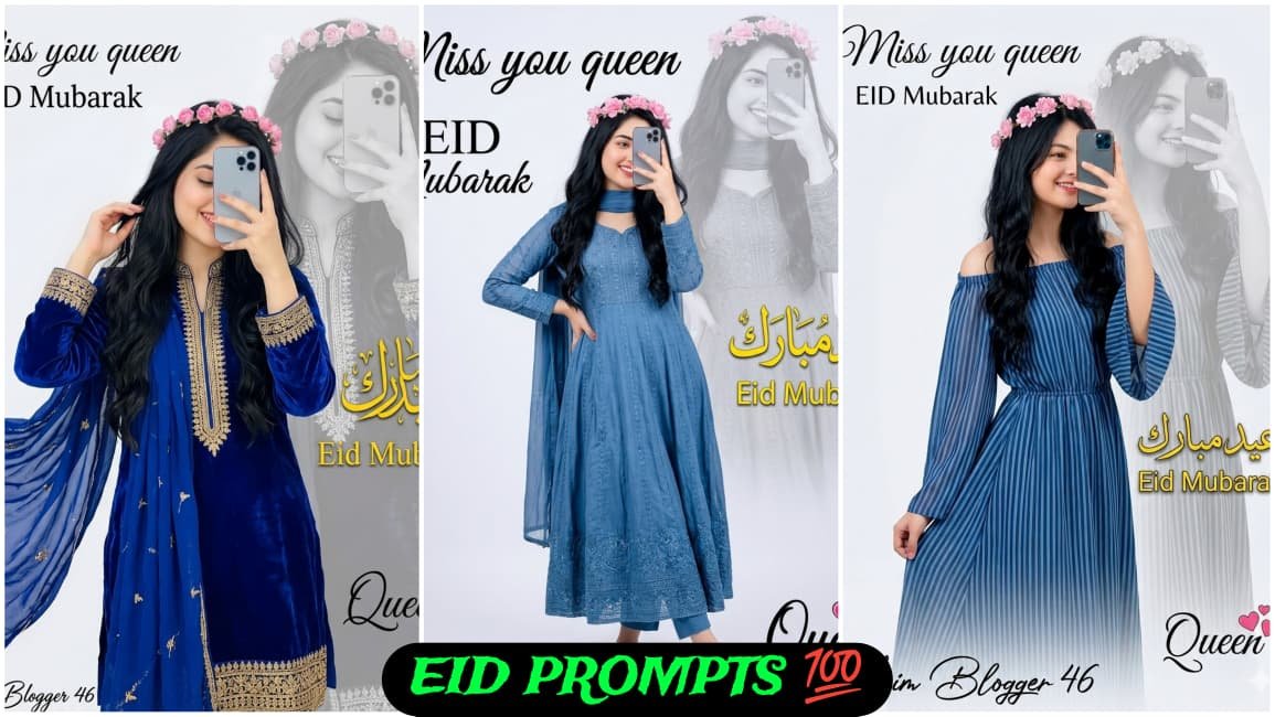 Eid Mubarak AI photo editing prompt