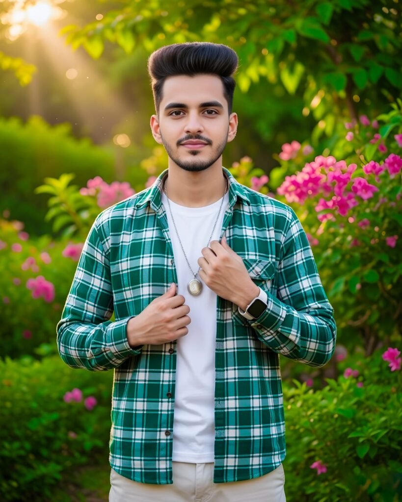 Google Gemini boys flowers photo editing prompt