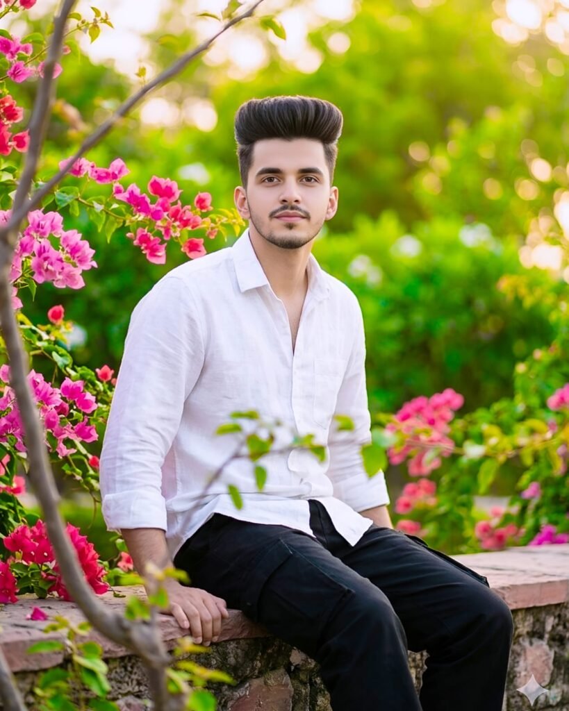 Google Gemini boys flowers photo editing prompt