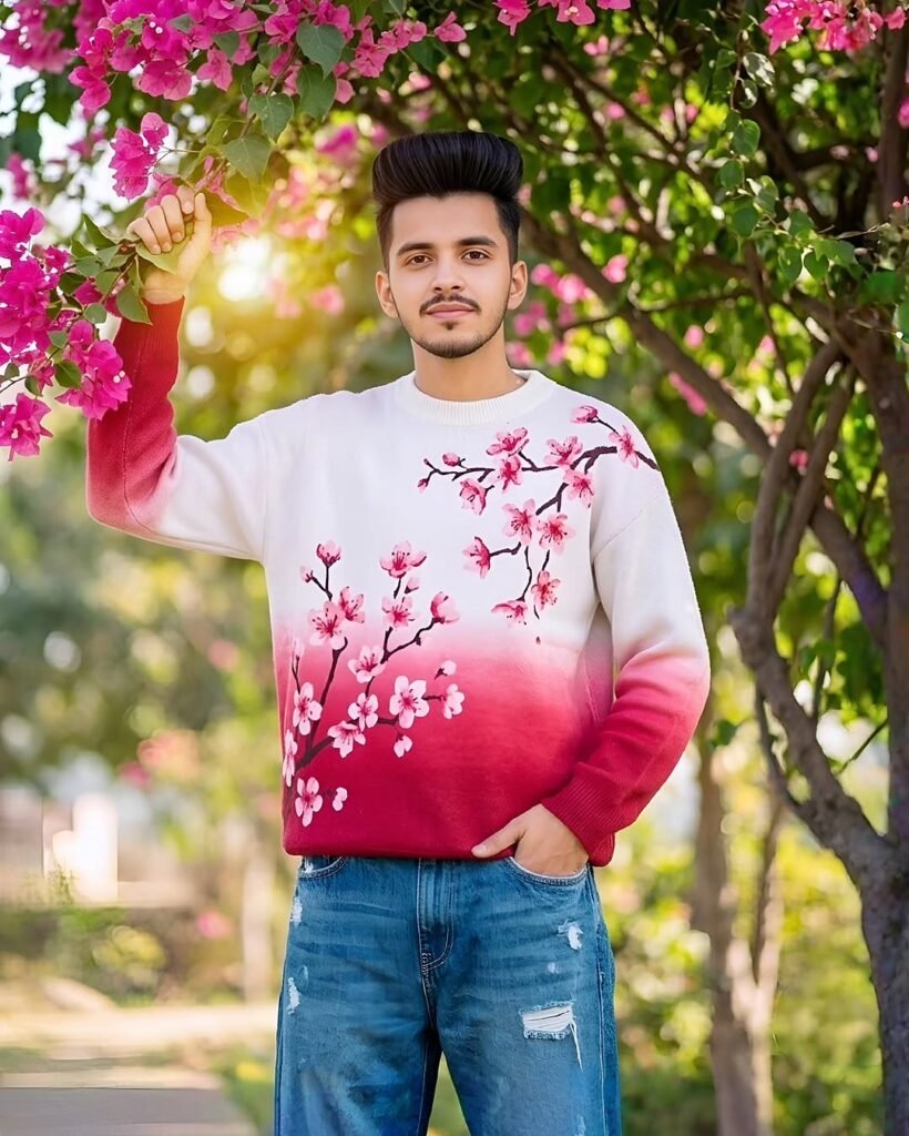 Google Gemini boys flowers photo editing prompt