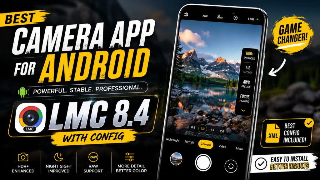 **SEO Tags (Comma Separated):**

LMC 8.4, LMC 8.4 Config File, LMC Camera, LMC Camera App, Best Camera App For Android, Best Camera App 2026, Google Camera Mod, GCam Mod, LMC 8.4 Download, LMC Config File Download, LMC XML Config, LMC Camera Settings, DSLR Camera App, DSLR Like Photos Android, Android Camera App, Android Photography, Mobile Photography, HDR Camera App, Night Photography App, Portrait Mode Camera App, Cinematic Camera App, Best GCam Mod, Google Camera Alternative, LMC 8.4 Review, Camera App Review, Smartphone Photography, Photography Tips, Android Camera Mod, Best Camera App For Photography, High Quality Photos Android, Mobile Camera Tricks, Photo Enhancement App, Professional Camera App, LMC Latest Version, GCam Config Files, Best Config File For LMC, Android Camera Tricks, YouTube Creator Tools, Instagram Photography, Cinematic Photos Android, Low Light Photography, HDR Plus Camera, Mobile Photography Tips, Best Photography App, Camera App With Config Files, LMC XML File, Android Camera Enhancement, DSLR Effect Camera App, Photography Apps 2026
