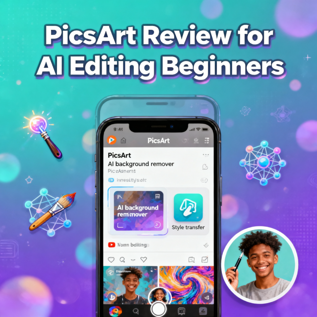 PicsArt Review, PicsArt AI Editing, Beginner Photo Editing App, PicsArt AI Tools